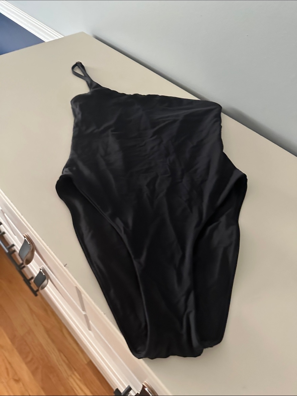 Monday Swimwear Black One-Shoulder One-Piece Swimsuit - Picture 4 of 4